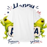 Happy 250th Birthday America T-Shirt — Patriotic Frogs Freedom & Glorie Tee - Image 2